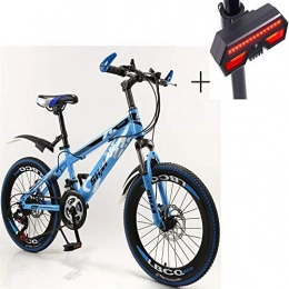 Huoduoduo  Huoduoduo Bike Mountain Bike 21 Speed Double Disc Brakes Variable-Speed Children'S Bike 20 Inch Gift Bike Steering Light