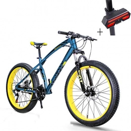 Huoduoduo  Huoduoduo Bike, Mountain Bike, 26 Inch 7 Speed Disc Brake High-Carbon Steel Off-Road Vehicle, Bicycle Turn Signal