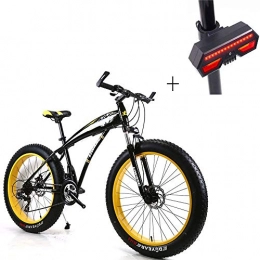 Huoduoduo  Huoduoduo Bike Mountain Bike, Snowfall, Disc Brake, Aluminum Alloy Thickening Rim, Gift Bike Steering Light
