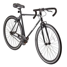 Hurley Cutback D Single Speed Drop Bar Road Bike (Black, Large / 21 Fits 5'8"-6'2")