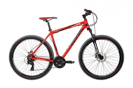 Indigo  Indigo Unisex Traverse Mountain Bike, Red, 20-Inch