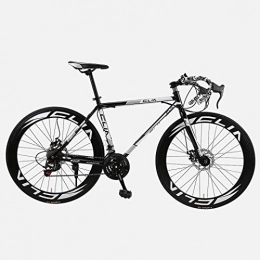JIAWYJ Road Bike JIAWYJ YANGHAO-Adult mountain bike- Road Bicycle, 26 Inches 21-Speed Bikes, Double Disc Brake, High Carbon Steel Frame, Road Bicycle Racing, Men's and Women Adult YGZSDZXC-04 (Color : C3)
