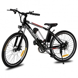 Kaimus Road Bike Kaimus Electric Mountain Bike, E-bike Citybike Commuter bike with 36V Removable Lithium Battery Charging, Electric bike Shimano 21 Speed Gear and Two Working Modes Black (26 Inch)