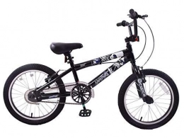 Kent Road Bike Kent Nightmare Skull 18" Wheel BMX Bike Boys Kids Bicycle Black / White Age 6+