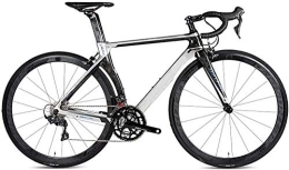 KRXLL Road Bike KRXLL Road Bike 700C Racing Road Bike With 22-speed Transmission System Aluminum Alloy Road C Brake 50 Cm Frame Mountain Bicycle with Front Suspension Adjustable Seat-Silver