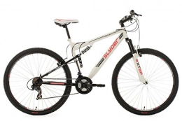 KS Cycling  KS Cycling Full Suspension Mountain Bike 29" Slyder White-Red 21 Gear