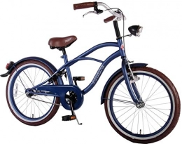 Kubbinga Road Bike Kubbinga Volare Cruiser Boy Bike, Matt Blue Jeans, 20-Inch