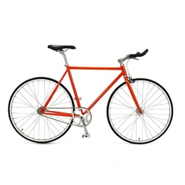 Kuqiqi Road Bike KUQIQI Bike, Road Racing Bike, Dead Fly Male City Commuter Bike, Adult Student Light Bike, (Color : Orange)