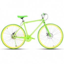 L.BAN Bike L.BAN Road Bike For Men And Women, Simple Bicycle, Adult Women's Bicycle, Student Men's Double Disc Brake Sports Car, 26 / 24 Inch Two, Pneumatic Racing (green)