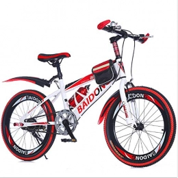 L&U Bike L&U Unisex Mountain Bike, 22" inch aluminium frame, 18 speed front and rear, double V brake, spring fork, mudguards front and rear zoom with kettle and bag, Red
