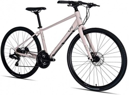LAZNG Road Bike LAZNG Women Road Bike, 21 Speed Lightweight Aluminium Road Bike, Road Bicycle with Mechanical Disc Brakes, Perfect for Road Or Dirt Trail Touring, Black, XS (Color : Pink, Size : Small)