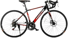 LEYOUDIAN Road Bike LEYOUDIAN 14 Speed Road Bike, 27 Inch Adult Disc Brakes Lightweight Aluminium Road Bike, Adjustable Seat & Handlebar, 700 * 25C Wheels (Color : Red)