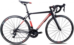 LEYOUDIAN Road Bike LEYOUDIAN Adult Road Bike, Professional 18-Speed Racing Bicycle, Ultra-Light Aluminium Frame Double V Brake Racing Bicycle, Perfect For Road Or Dirt Trail Touring (Color : Red, Size : TA30)
