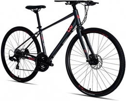 LEYOUDIAN Bike LEYOUDIAN Women Road Bike, 21 Speed Lightweight Aluminium Road Bike, Road Bicycle With Mechanical Disc Brakes, Perfect For Road Or Dirt Trail Touring (Color : Black, Size : S)