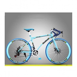 LHQ-HQ Bike LHQ-HQ 26'' Road Bike for Men And Women 24 Speed City Bikes 4Cm Rim Highway Bike High Carbon Steel Bicycle, C