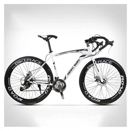 LHQ-HQ Bike LHQ-HQ 26inch 27 Speed 700C Wheels Road Bike Dual Disc Brake Regular Spoke Wheels Road Bicycle for adults men, A