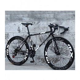LHQ-HQ Bike LHQ-HQ 26Inch Road Bike for Men And Women 24 Speed City Bike 6Cm Rim Bicycle High Carbon Steel Bikes with Alloy Stem, A