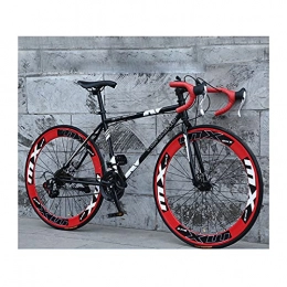 LHQ-HQ 26Inch Road Bike for Men And Women 24 Speed City Bike 6Cm Rim Bicycle High Carbon Steel Bikes with Alloy Stem,B