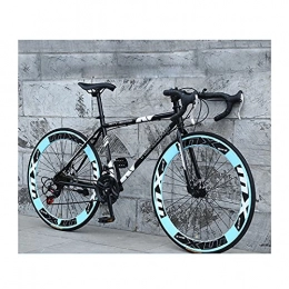 LHQ-HQ Road Bike LHQ-HQ 26Inch Road Bike for Men And Women 24 Speed City Bike 6Cm Rim Bicycle High Carbon Steel Bikes with Alloy Stem, E