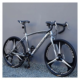 LHQ-HQ Road Bike LHQ-HQ 52cm Frame 27 Speed 700C Wheels Road Bike for adults men women Dual Disc Brake 3 Spoke Wheel Road Bicycles, A