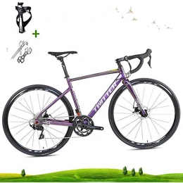 LICHUXIN Road Bike LICHUXIN Outdoor Bike, Road Bike, Lightweight 22-Speed 700C Disc Brake Road Racing Bike, Aluminum Alloy Material Can Bear 160Kg, Suitable for Adult Men And Women, discolored yellow, 18.1in