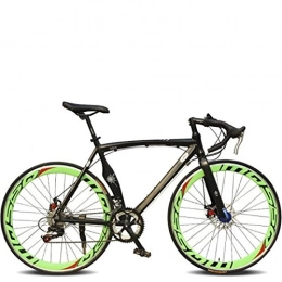 LightInTheBox Road Bike LightInTheBox Road Bike Cycling 14 Speed 26 Inch / 700CC 50mm Men's Womens Unisex Adult SHIMANO TX30 Double Disc Brake Ordinary Monocoque (Green)