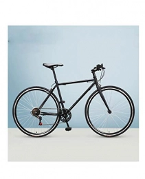 LORT Road Bicycle for Men and Women,7-Speed Drivetrain, 700c Wheels, blackblack