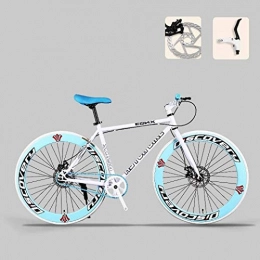Aoyo Bike Men And Women Adult Road Bicycle, 26 Inch Bikes, Double Disc Brake, High Carbon Steel Frame, Road Bicycle Racing, (Color : D)