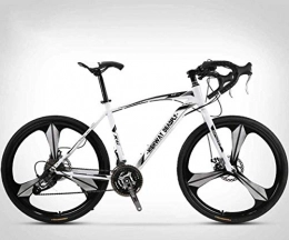 MJY Bike MJY Bicycle Bicycle 26 inch Road Bike, 27 Speed Bike, Double Disc Brakes, High Carbon Steel Frame, Road Bike Racing, Men and Women (Adults Only) 6-11, E