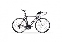 Moda Road Bike Moda Men's Sharp Carbon TT / Tri Bike, Black / White, 51 cm