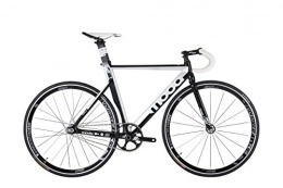 Moda Bike Moda Unisex's Arco Aero Alloy Track Bike, Black / White Silver, 57 cm