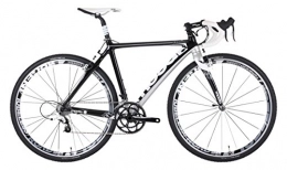 Moda Road Bike Moda Unisex's Opus Carbon Cyclo Cross Road Bike, Black / White, 48 cm