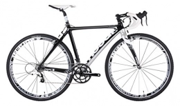 Moda Road Bike Moda Unisex's Opus Cyclo Cross Road Bike, Carbon Black / White, 54 cm