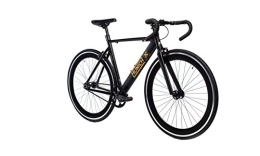 Moma Bikes Bike Moma Bikes, MUNICH Fixie City Bike, Black / Gold , Fixed Gear & Single Speed