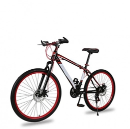 GHGJU Bike Mountain Bike Adult 26 Inch 21 Speed Shock Dual Disc Brakes Student Bicycle Assault Bike Luxury Folding Car, Red-26in