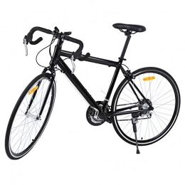 MuGuang Road Bike MuGuang 26 Inches Aluminum Bike Racing Bike 21 Speed Bicycle 700c(Black)