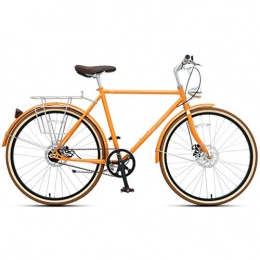 Mzq-yj Bike Mzq-yj Adult Road Bike, Unisex Bicycle with Dual Disc Brake, City Utility Bike, 21 Speed, 26 Inches, Yellow