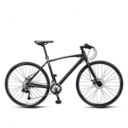 Mzq-yj Bike Mzq-yj Road Bike, Adult Aluminum Alloy Frame Ultra-Light Bicycle, City Utility Bike, 30 Speed, 700C, Black