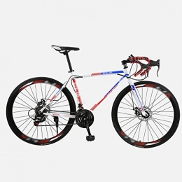 N\A Bike  ZGGYA Road Bicycle, High-carbon Steel Frame, 26-inch 21-speed Bicycle, Mens Bike, Dual Disc Brakes Bycicles Hybrid