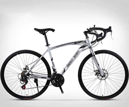 N\A Road Bike NA ZGGYA Adult Hybrid Bike, Double Disc Brakes, High Carbon Steel Frame, 26-inch Road Bike, 24-speed Bike, Road Bike Racing, Mountain Bike