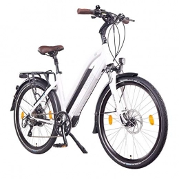 NCM Bike NCM Milano Plus electric bike, Trekking E-bike, 250W, 48V 16Ah 768Wh Battery (White 26")