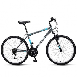 NENGGE Road Bike NENGGE 26 Inch Road Bike, 18 Speed Adult High-carbon Steel Frame Road Bicycle, City Commuter Bicycle with Damping Front fork, Perfect for Road Or Dirt Trail Touring, Blue