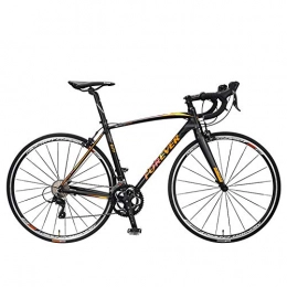 NENGGE Road Bike NENGGE Adult Road Bike, 18 Speed Ultra-Light Aluminum Alloy Frame Bicycle, 700 * 25C Tires, City Utility Bike, Perfect For Road Or Dirt Trail Touring, Black