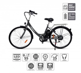 Nilox Road Bike Nilox E Bike X5, Electric City Bike, Black, One Size
