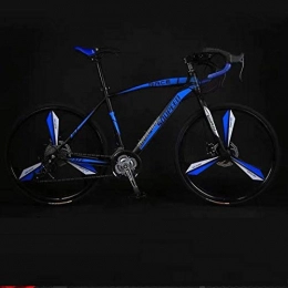 PengYuCheng Road Bike PengYuCheng Adult road bike 30 speed bicycle male and female students variable speed solid tire shock bending car racing q3