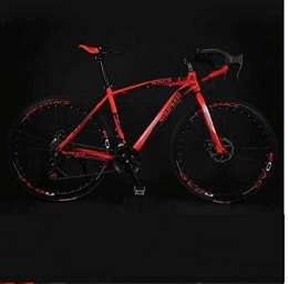 PengYuCheng Road Bike PengYuCheng Adult road bike live flying bicycles male and female students bend bicycle speed bicycle solid tire damping net mountain bike q9