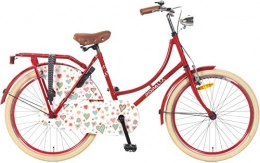 Unknown Road Bike POPAL Omafiets 24 Inch 42 cm Girls Coaster Brake Red