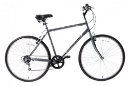  Road Bike Professional Premium Mens 700c Hybrid Commuter City Bike 21" Frame 6 Speed Grey