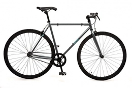 PUPiL Brand New Single Speed Bike Bicycle Cycles Fixie Fix Gear Flip-Flop Hub 700C (Grey, 54cm 5ft 5" - 5ft 10")