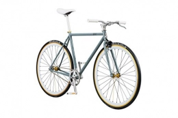 Pure Cycles Bike Pure Fix Original Fixed Gear Single Speed Bicycle, Foxtrot Grey / White, 54cm / Medium